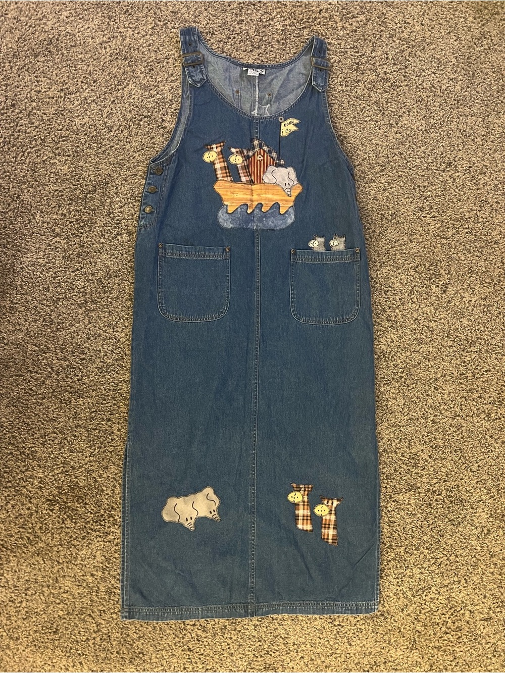 Vintage Noah's Ark Denim Dress